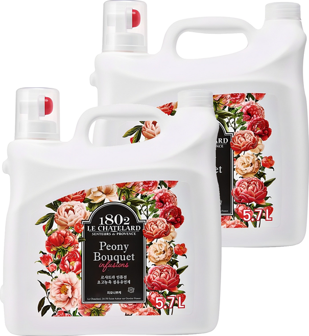 르샤트라1802 인퓨전 섬유유연제 피오니부케 본품, 5.7L, 1개입, 2개