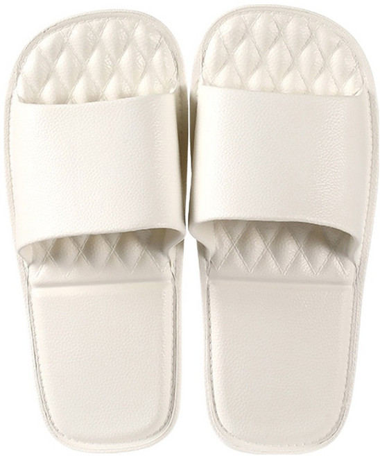 생활업글연구소 EVA 거실 실내화 실내 슬리퍼, 화이트, 1개