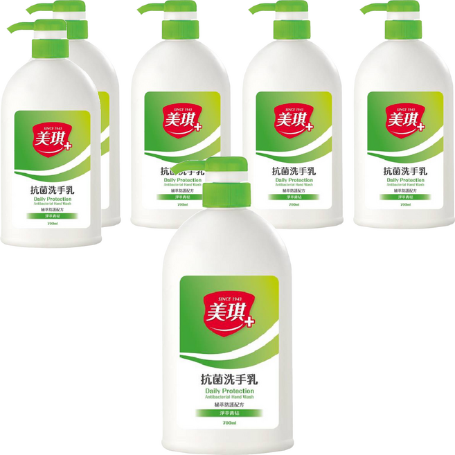 美琪 抗菌洗手乳 淨萃青桔, 700ml, 6瓶