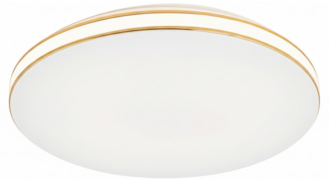 LIGHTING 聚美照明 30W吸頂燈 圓形 40cm, 金色 + 透明色