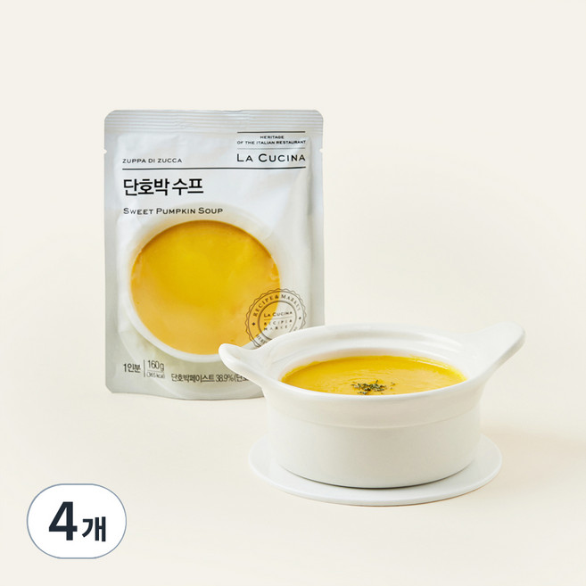 라쿠치나 단호박 스프 (냉장), 160g, 4개