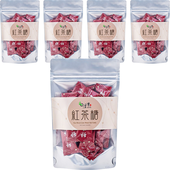 魚池鄉農會 紅玉茶糖, 60g, 5袋