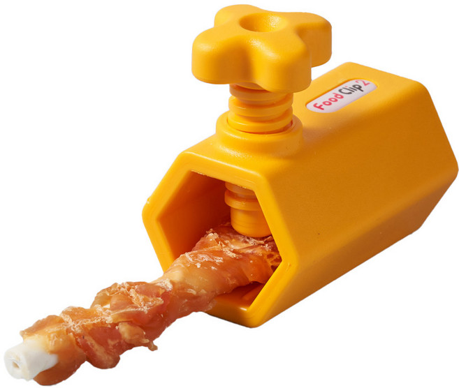 요기펫 요기 푸드클립2 간식 장난감, Yellow, 1개