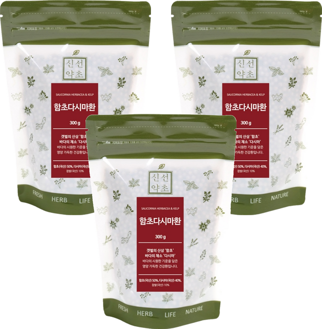 신선약초 함초다시마환, 3개, 300g