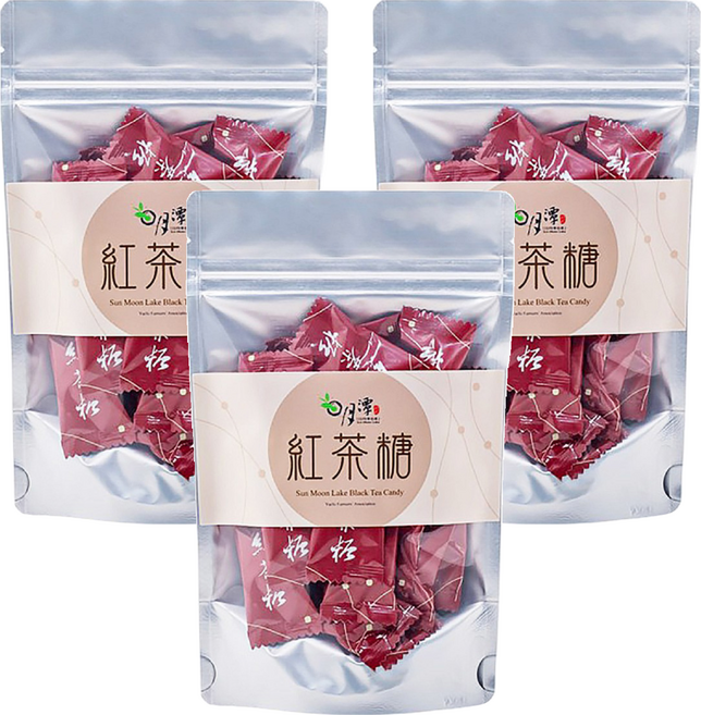 魚池鄉農會 紅玉茶糖, 60g, 3袋
