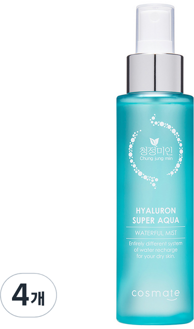 청정미인 히아루론 수퍼 아쿠아 워터풀 미스트, 120ml, 4개