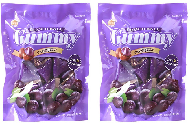 이메이 구미초코볼 포도맛, 238g, 2개