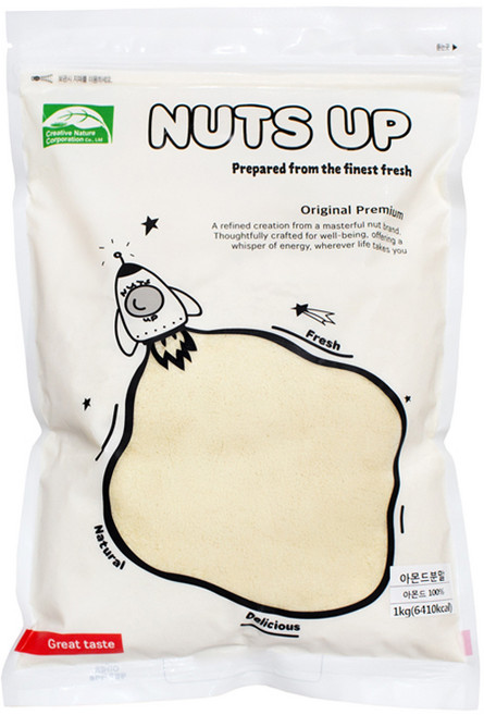 웰넛 너츠업 아몬드분말, 1kg, 1개
