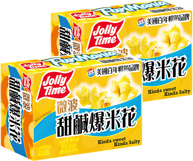 Jolly Time 甜鹹口味爆米花 FunMania, 300g, 2盒