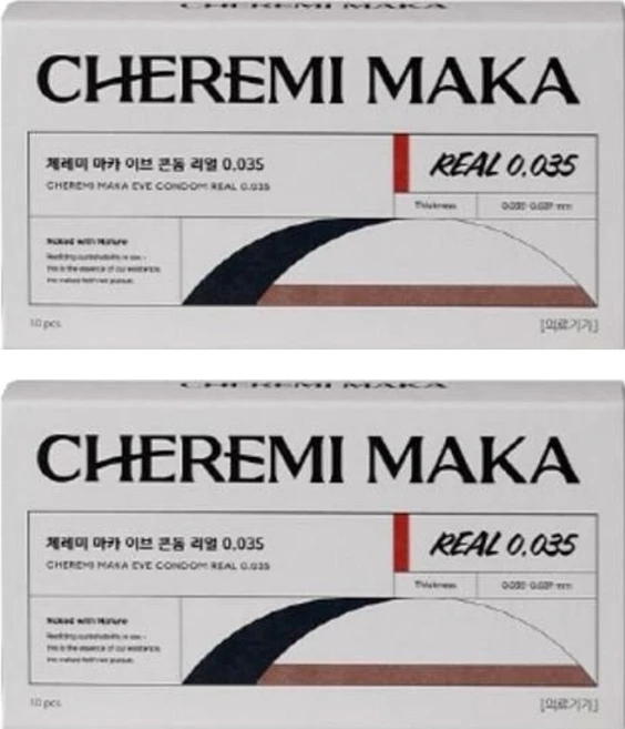 체레미마카 이브 콘돔 리얼 0.035 일반형, 10개입, 2개 - 쿠팡