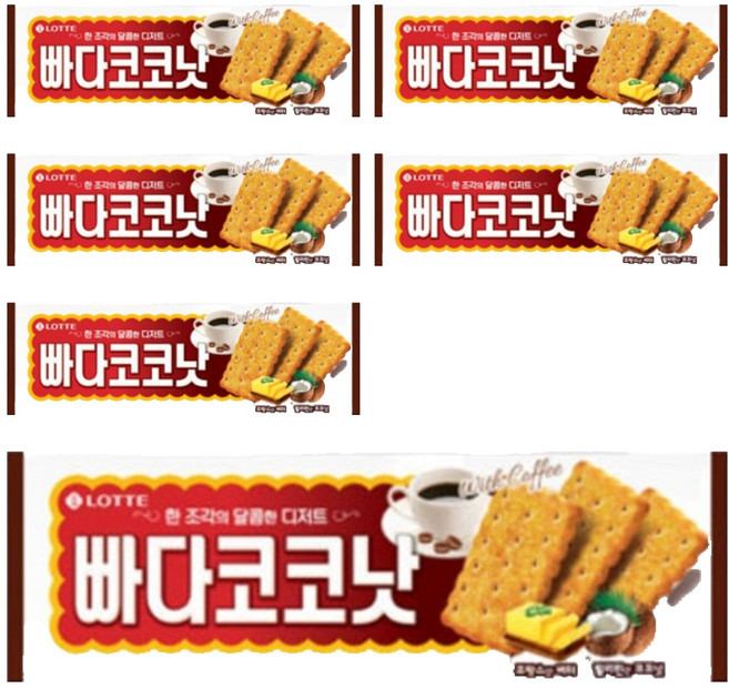 롯데웰푸드 빠다코코낫, 100g, 6개
