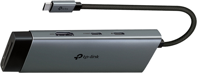 tp-link Type-C 7合1集線器 UH7020C, 灰色, 1個