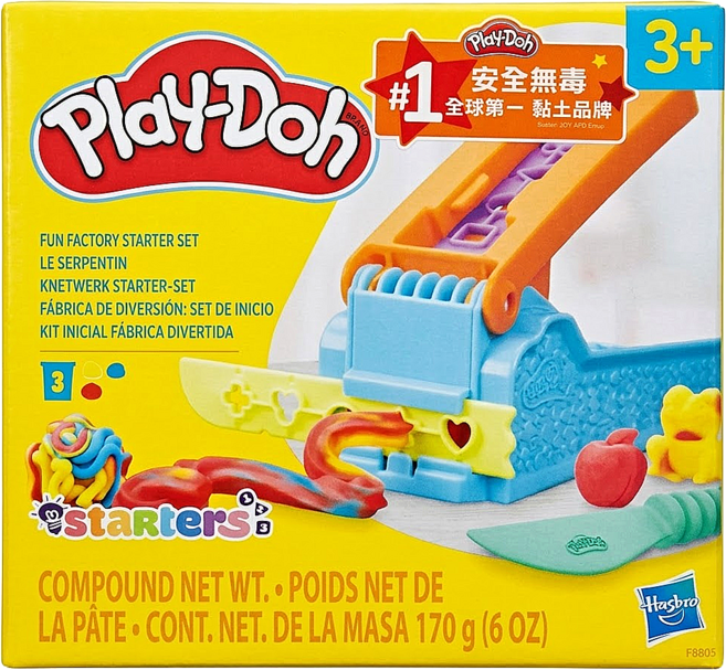 Hasbro 孩之寶 Play-Doh 培樂多 啟發系列 趣味工廠遊戲組, 混合顏色, 170g, 1盒