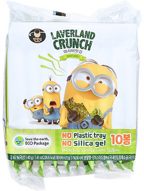 만전김 에코팩 와사비맛김 10p, 40g, 1개