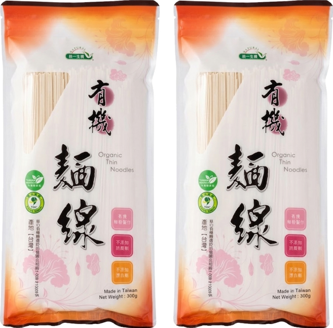 統一生機 有機麵線, 300g, 2包