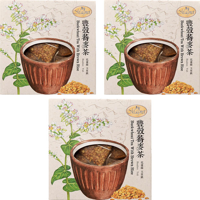 Magnet 曼寧 豐穀蕎麥茶, 6g, 15包, 3盒