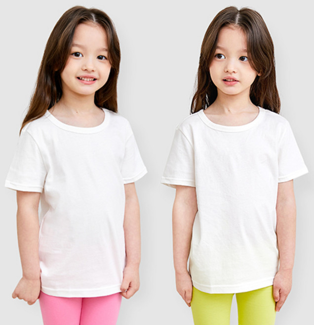 유니프랜드 아동용 베이직 반팔티 2p