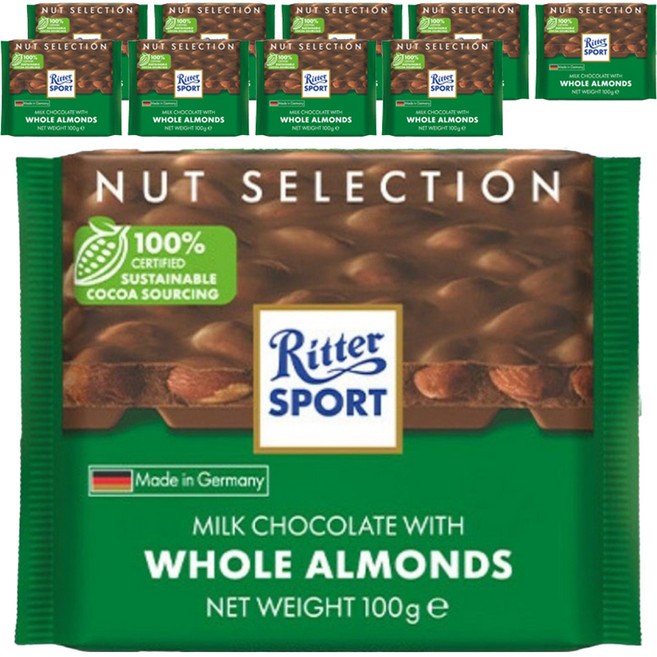 리터스포트 홀아몬드 초콜릿, 100g, 10개