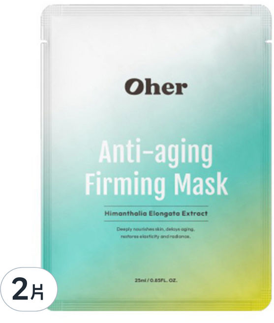 Oher 歐爾 海洋逆齡面膜, 1片, 2組
