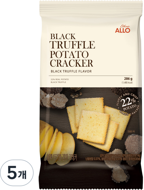 스내픽 블랙트러플 감자 크래커, 5개, 286g