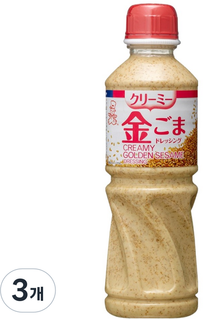 KENKO 크리미 골든 참깨 드레싱, 3개, 500ml