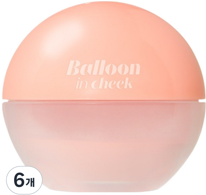 에뛰드 벌룬 인 치크 블러셔 6g, 조이코랄, 6개