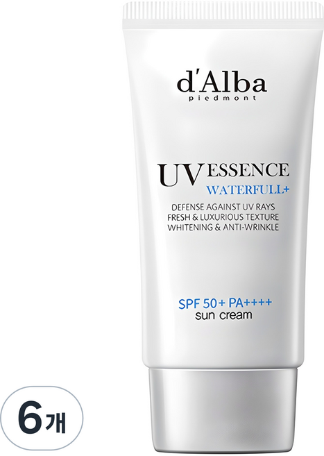 달바 워터풀 에센스 선크림 SPF50+ PA++++, 50ml, 6개