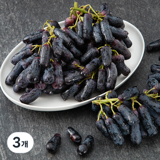 PSK 미국 블랙 사파이어포도, 1.2kg, 3개