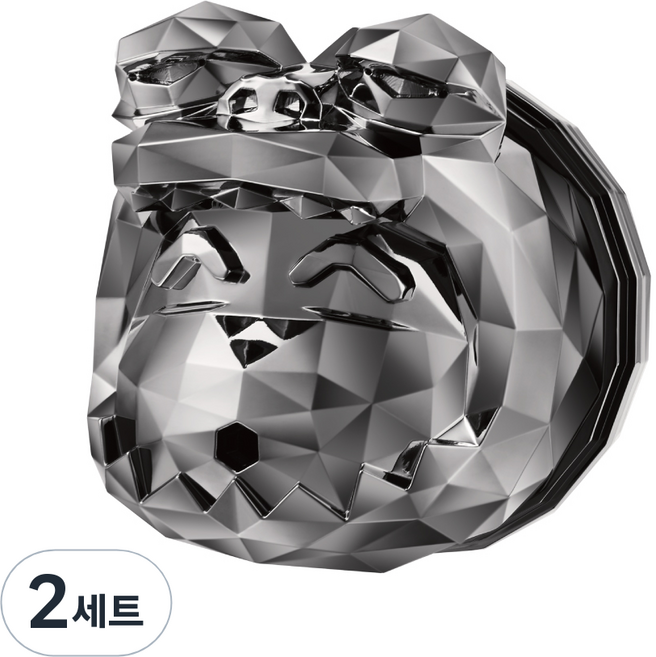 벨르아망 짱구못말려 초코비 공룡짱구 차량용방향제 크롬블랙, 2세트, 플라윗