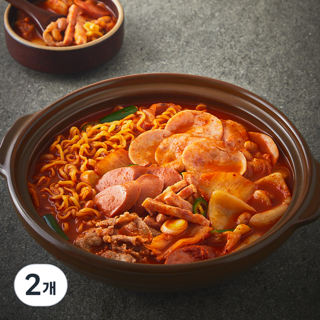 앙트레 우삼겹 부대전골 2인분 밀키트, 640g, 2개