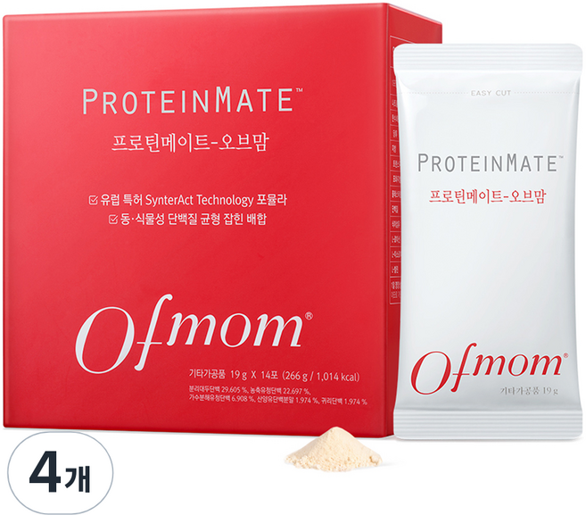 오브맘 프로틴 메이트 14p, 266g, 4개
