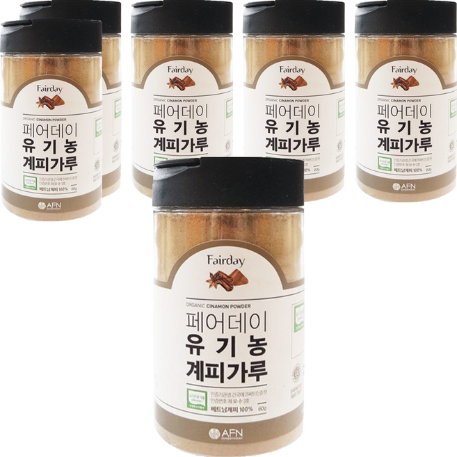 페어데이 유기농 계피가루, 60g, 6개