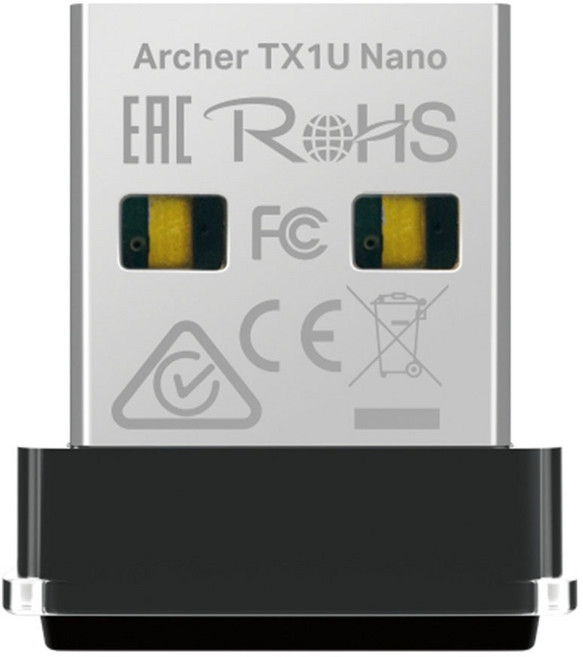 tp-link Wi-Fi 6 AX300 迷你型 USB無線網卡, Archer TX1U Nano, 黑色, 1個