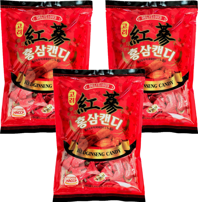 한일 홍삼 캔디, 3개, 300g