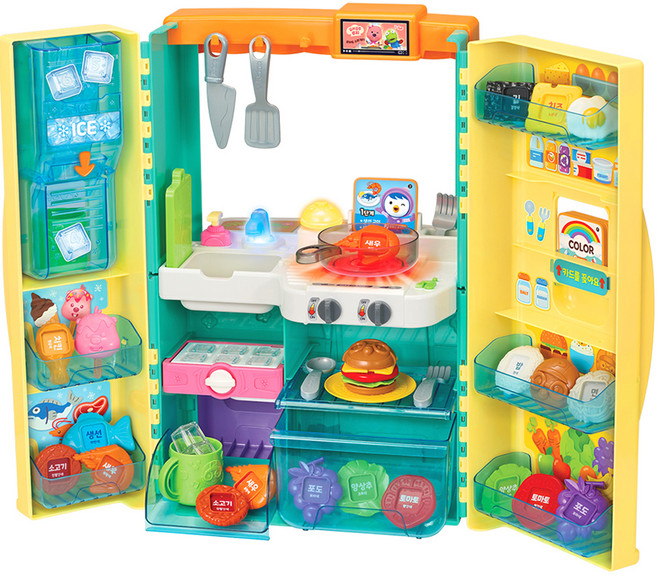 뽀로로 수다쟁이 냉장고 소꿉놀이, 혼합색상, 1개