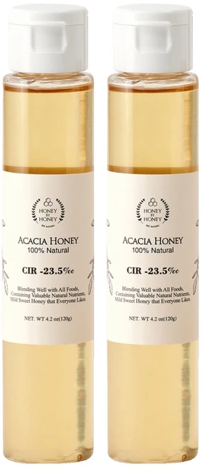 허니바이허니 국산 아카시아 튜브꿀, 120g, 2개 - 쿠팡
