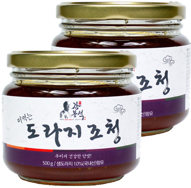 강봉석 두레촌 명인 도라지 조청, 500g, 2개