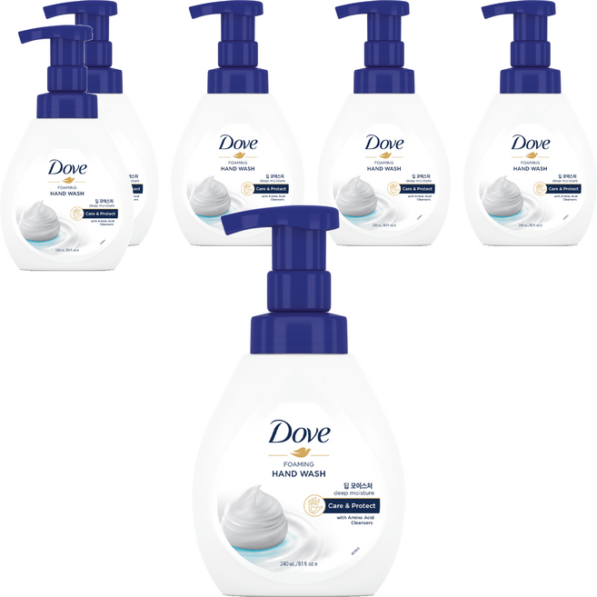 도브 포밍 핸드워시 딥 모이스처, 240ml, 6개