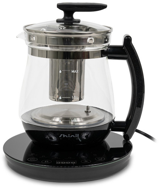 신일 전기 보온 티포트 블랙, SEP-GL800KP