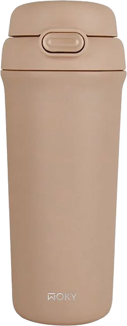 WOKY 沃廚 台灣公司貨 All P輕芯鈦瓷雙飲保溫瓶, 淵谷咖, 500ml, 1個