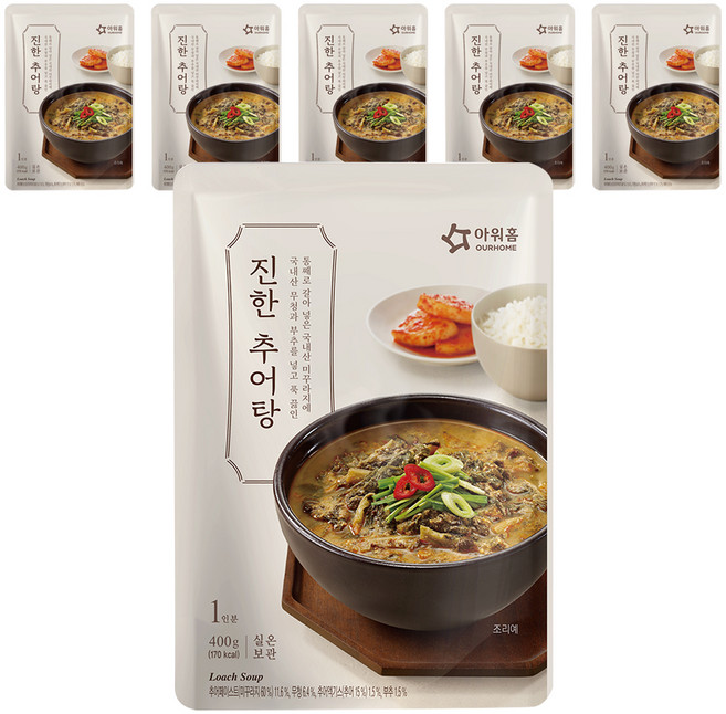 아워홈 추어탕, 400g, 6개