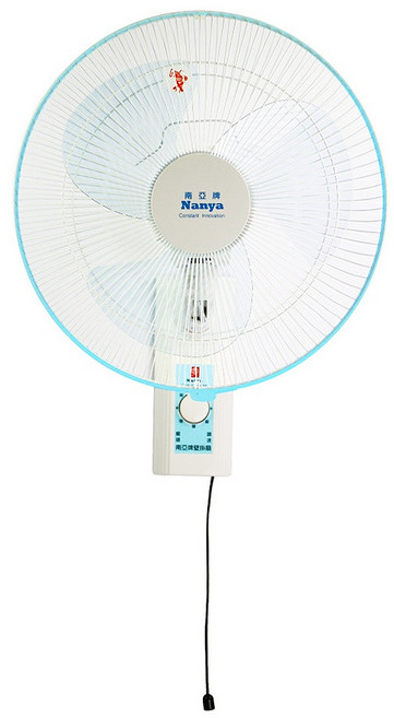 南亞牌 單拉式壁掛扇 14吋(44 x 30 x 55cm) 淺藍色 2.4kg 原廠保固, EF-1408A