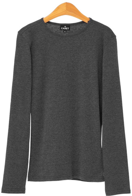 CARET 女士休閒標準版羅紋長袖上衣