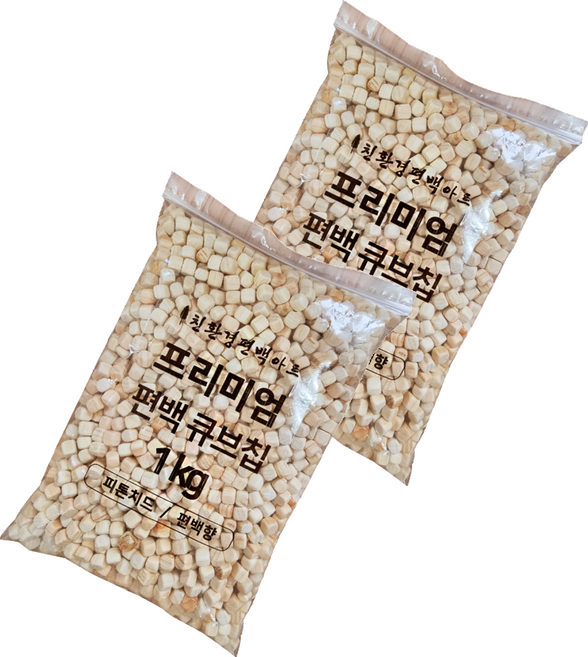 친환경편백아트 프리미엄 편백 큐브칩 촉감각완구 9~10mm, 2개, 1kg