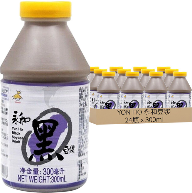 YON HO 永和豆漿 黑豆漿, 300ml, 24瓶