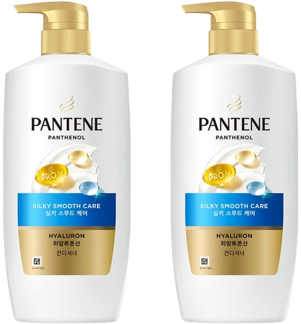팬틴 히알루론산 실키 스무드 케어 컨디셔너, 2개, 750ml - 쿠팡