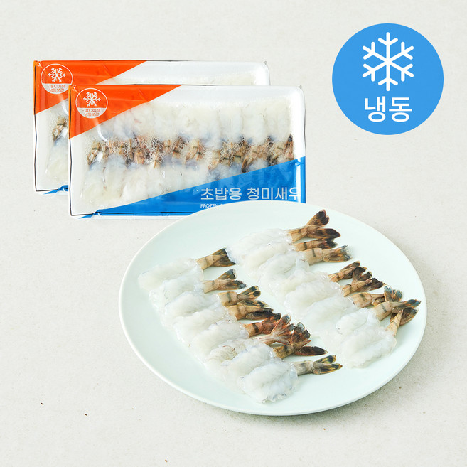 초밥용 청미새우 20미, 120g, 2개