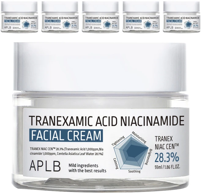 APLB 트라넥삼산 나이아신아마이드 페이셜 크림, 55ml, 6개 - 쿠팡