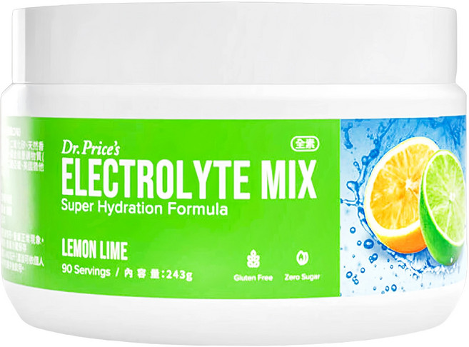 Dr.Prices 普萊斯醫師 電解質罐裝 檸檬萊姆口味, 243g, 1罐