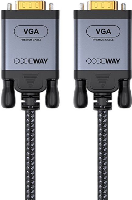 CODEWAY RGB VGA 螢幕連接線, 1條, 2m